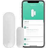 【Amazon Alexa対応】エジソンスマート ドアセンサー (ホワイト) 開閉 電池式 wifi ワイヤレス 防犯 スマホ通知 ハブ不要