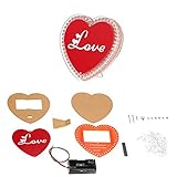 Vuage(TM) LED点滅ライトキット50個のLED電子セットでハート型カラフルな美しい照明モードのDIY