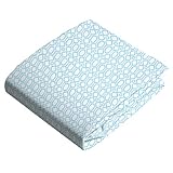Kushies Baby Fitted Bassinet Sheet, Blue Octagon by Kushies