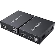 Amazon.co.jp: PW-HT225HK-B HDMI KVM USB エクステンダー 165ft/50m
