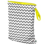 Planet Wise Wet Diaper Bag, Gray Chevron, Large by Planet Wise