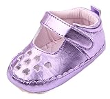 (ウォ２U)Woo2u ファースト シューズ ベビー 赤ちゃん シューズ キッズ スニーカー 女の子 PU 透かし彫り パープル 12#