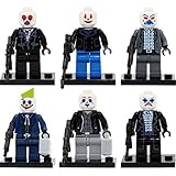 6pcs /ロット銀行ジョーカーDCスーパーヒーローミニフィギュア異なるバージョン建物ブロックレンガBest子供ギフトおもちゃ