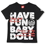 ベビードール メッセージTシャツ ベビー キッズ 80cm ブラック