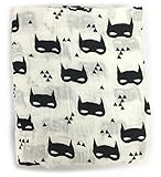 【Angelicate】ベビー モスリン ガーゼ 2重 おくるみ ガーゼケット ブランケット ひざ掛け 115×115 選べるデザイン (ヒーロー)