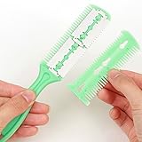 Msmask ブレード櫛理髪鋏ヘアカットスタイリング剃刀ヘアドレッシングツールインターナショナル