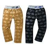 ベビー服 男の子 ロング コールテンパンツ ボトム Moujonjon ムージョンジョン ストレッチ ゾウ柄型押し 男児 ベビー (1.ベージュ/90cm)