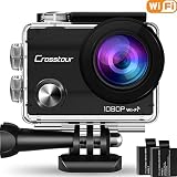Crosstour アクションカメラ WiFi搭載 1080PフルHD高画質 1200万画素 30M防水 ウェアラブルカメラ 2インチ液晶画面 170度広角レンズ 手ブレ補正 1050mAhバッテリー2個付属 バイク/自転車/車に取り付け可能 豊富なアクセサリー付き スポーツカメラ CT7000 Crosstour アクションカメラ WiFi搭載 1080PフルHD高画質 1200万画素 30M防水 ウェアラブルカメラ 2インチ液晶画面 170度広角レンズ 手ブレ補正 1050mAhバッテリー2個付属 バイク/自転車/車に取り付け可能 豊富なアクセサリー付き スポーツカメラ CT7000