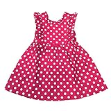 Allouli 赤ちゃんの女の子ノースリーブポルカドットドレスプリンセスドレスローブ