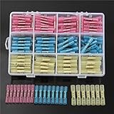 ILS - 200 pieces Insulated Electrical Wire Terminals Heat Shrink Butt Connectors Kit