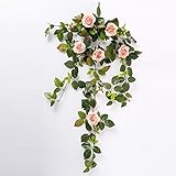 YILIYAJIA 29 Inch Flower Garland Ivy Vine Artificial Plants Greeny Chain Wall Hanging Leaves For Hom