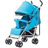 (ヘラサ)Herasa　ベビーカー　折りたたみ　軽量　通気性良い　ベビーカー バギー uvカット【対象月齢:0ヶ月~3歳頃】 (青)