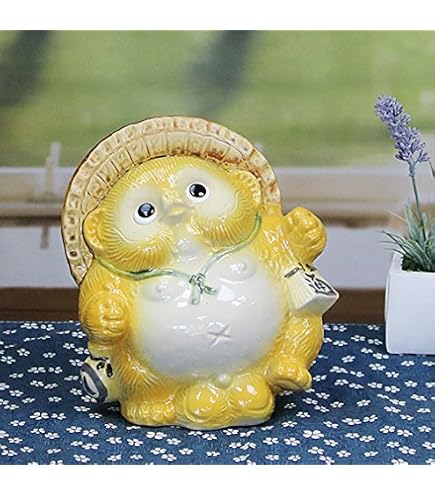 ゆうさんおまとめ まん丸狸 黄色ペアー狸の2点(3個)セット Amazon