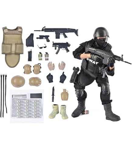 1/6 特殊部隊 砂漠迷彩 ダブルウェポン 可動フィギュア完成品」 Amazon 