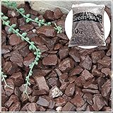 砕石 チョコレートロック 茶色 砂利 凝灰石 約3cm 200kg