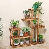 木製の棚,バルコニーの花ラック リビング ルーム立体フラワー ラック 室内の花棚 植物の花スタンド 屋外屋内木製フラワー ポット棚-A