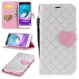 Aireratze(TM) Samsung Galaxy J3 2016 (J310) ケース　PU　手帳型　携帯電話用 [USBケーブルは無料です]　カバー カード収納ポケット付き　マグネット式　ス