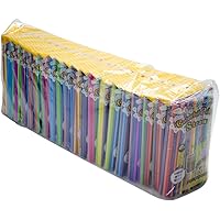 ストリックスデザイン カラフル パレット ストロー 8色 口径5mm×長さ21cm フレキシブルストロー パーティーやアウトドアに MB-261 100本入,20個セット