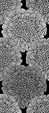 Livingwalls 942482 Pop。UpパネルFine Flower 's. self-adhesives panel. schwarz. grau.メタリック