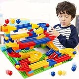 ビーズコースター くるくる ビー玉転がし ボリュームセット 123pcs レゴブロック兼用 3歳~ 幼児 子供 ラトルタワー 知育 おもちゃ By Baby Zone®