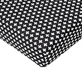 Olli & Lime Cross Crib Sheet, Black/White by Olli & Lime