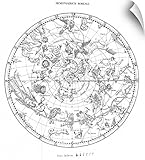 キャンバス上需要壁Peel「Northern天体マップ壁アートプリント 14" x 16" 1412502_14_14x16_none