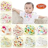 Elesa Miracle Baby and Toddler Bandana Drool Bibs, Value Set, Absorbent Cotton with Adjustable Snaps