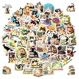50枚 猫ステッカー ステッカー かわいい ねこ 猫 面白いミームシールおしゃれ可愛い漫画ねこステッカー防水ステッカーかわいい萌えグッズシールおしゃれ落書きステッカー 子供 学生 自転車ステッカー 文房具 水筒 スケート 携帯ノート スーツケース シール ギフト