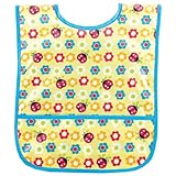 AM PM Kids! Laminated Bib, Ladybugs & Flowers, Small by AM PM Kids!
