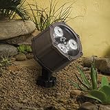 Kichler Lighting 15733AZT LED Accent Light 3-Light Low Voltage 60 Degree Wide Flood Light, Textured 