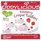 Kiddylicious Raspberry Crispie Tiddlers 12mth+ (12g) Kiddyliciousラズベリーcrispieのtiddlersの12Mthの+ （ 12グ