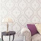 Blooming壁3d Europeanダマスカス壁紙 20.5" x 396"=57 Sq. Ft/Roll BW-WJY-81604-1