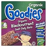 Organix Goodies Organic Soft Oaty Bars - Blackcurrant 12mth+ (6x30g) ブラックカラント12Mthの+ （ 6X30G ） - Org