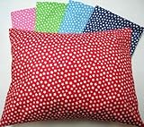 SheetWorld - Baby Pillow Case - Percale Pillow Cases - Reverse Stars Collection - Red - Made In USA 