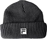 FILA （フィラ） 子供用 ロゴ付 ニットキャップ (ブラック)