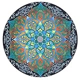 AxiEr 1pcラウンドMandala Wall Hangingホームシャワービーチタオル水着Bathing Suit Wall Hangingベッドスプレッドテーブルクロス布ヨガマットThrow 