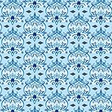 Caden Lane Luxe Collection Damask Single Sheet, Blue by Caden Lane [並行輸入品]