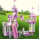 junda　高品質　女の子　知育玩具　カラー立体3D木製のシミュレーションモデル　プリンセスシリーズ　城　おもちゃ　DIY木製小屋　積み木　知育玩具セット　子供 知育玩具　誕生日お祝いプレゼント