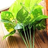 Merssavo 人工偽プラスチックグリーングラス植物の花ホームオフィスパーティーガーデン装飾