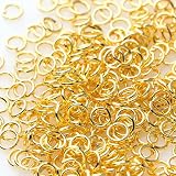 HARU雑貨 ゴールド 丸カン 3mm 約100個 金 一重 マルカン まるかん アクセサリー パーツ 手芸 ハンドメイド リング 金具