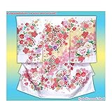 お宮参り着物 正絹 女の子のお祝い着(初着・産着)「白地、鞠とダリア」HGU285