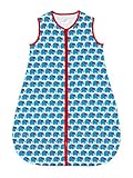100% Cotton Blue Elephant Unisex Toddler Sleeping Bag - 1 TOG - Large (18-36 Months) by Sweet Baby L
