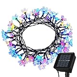 ICOCO イルミネーションライト ソーラー充電式 100led電球 6.3m IP44防水 2点灯モード 4カラー　led電飾 飾りストリングライト 装飾ライト フェアリーライト クリスマス・ツリー