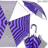 ザジーザップス ボーダー 子供用傘[M]　50cm パープル