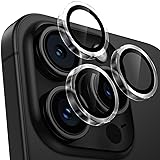 【4枚入り】レンズカバー iPhone16 Pro/16 Pro Max用 カメラ保護 9H強化ガラス アルミ合金 アイフォン16Pro/16Pro Max カメラフィルム 耐衝撃 露出オーバー防止 黒縁取り 超高透過率 いphone16pro/いphone16プロ max カメラカバー プロテクター クリア
