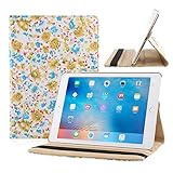 TOPCHANCES 360度回転PUレザーケーススマートカバースタンドfor Ipad Air 2 ( iPad 6 ) 2014モデルタブレットケースWスタイラスペン&クリーニングクロス
