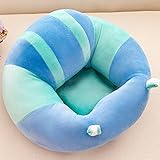 ベビーソファー　安全お座り練習　ベビーチェア　可愛いベビーソファー (45,38,18cm, 青と緑)