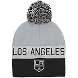 Los Angeles Kings大人用ニットキャップHat with Pomリーボック