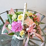 店長おまかせボリュームアレンジメント 手つきバスケット 還暦 祝い 誕生日 プレゼント 生花 アレンジフラワー
