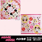 ミニー単体　キャラクターハンカチ　【B1141】 Ａ：サークル